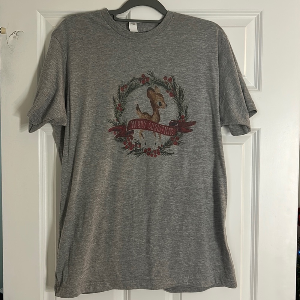 Holiday Tee with Christmas Reindeer